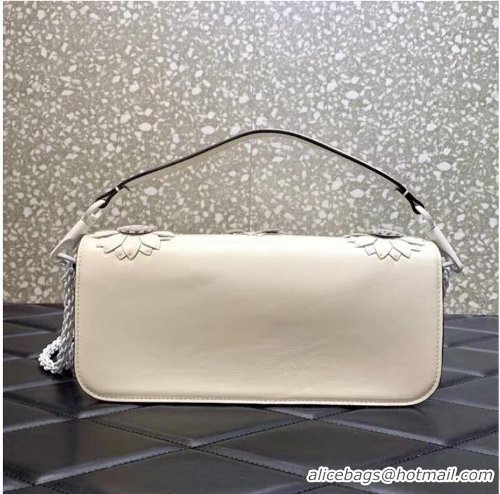 Good Product VALENTINO FLORAL TRIM LOCO BAG WB0K30P WHITE