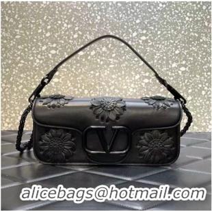 Affordable Price VALENTINO FLORAL TRIM LOCO BAG WB0K30P BLACK