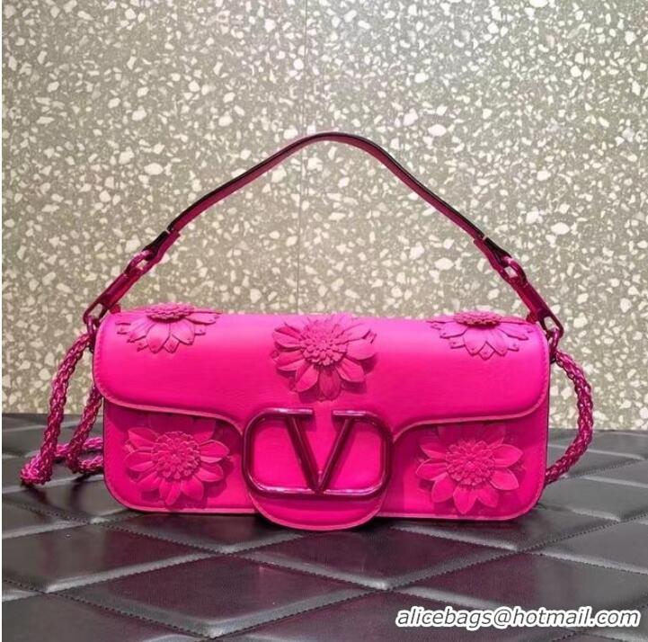 Grade Quality VALENTINO FLORAL TRIM LOCO BAG WB0K30P ROSE