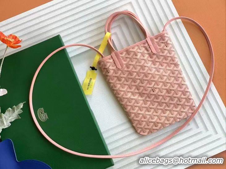 Famous Brand Goyard Original Claire Voie Tote Bag Mini 8003 Light Pink