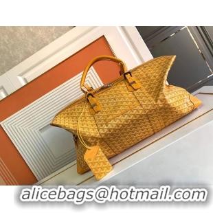 Shop Grade Goyard Original Boeing 55CM Duffle Travel Bag 8000 Yellow