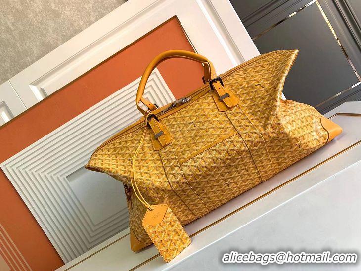 Shop Grade Goyard Original Boeing 55CM Duffle Travel Bag 8000 Yellow