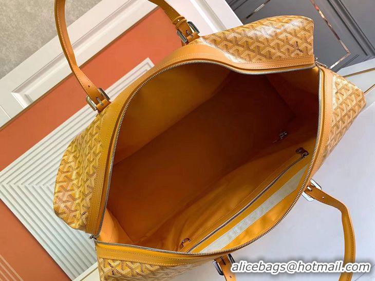 Shop Grade Goyard Original Boeing 55CM Duffle Travel Bag 8000 Yellow