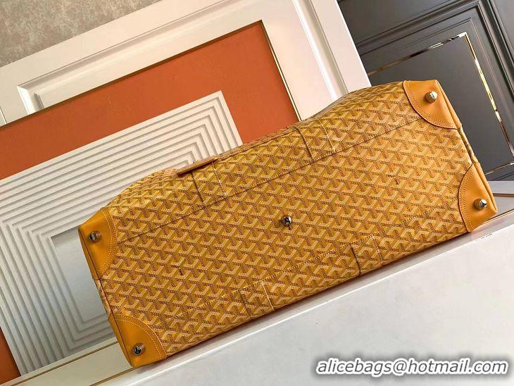 Shop Grade Goyard Original Boeing 55CM Duffle Travel Bag 8000 Yellow