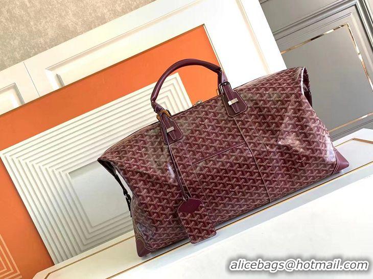 Best Product Goyard Original Boeing 55CM Duffle Travel Bag 8000 Burgundy