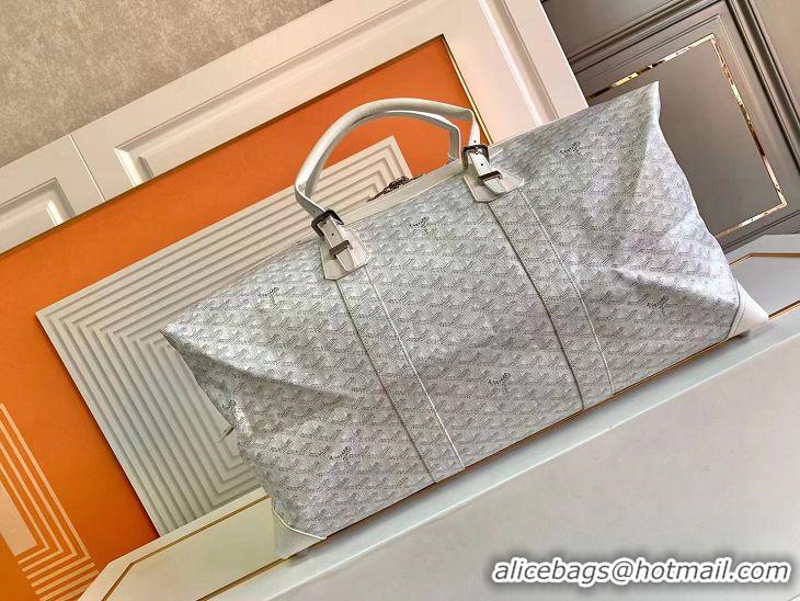 Most Popular Goyard Original Boeing 55CM Duffle Travel Bag 8000 White