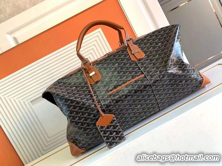 Most Popular Goyard Original Boeing 55CM Duffle Travel Bag 8000 Black And Tan