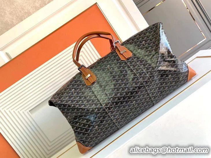 Most Popular Goyard Original Boeing 55CM Duffle Travel Bag 8000 Black And Tan