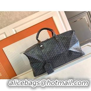 Top Quality Goyard Original Boeing 55CM Duffle Travel Bag 8000 Dark Grey