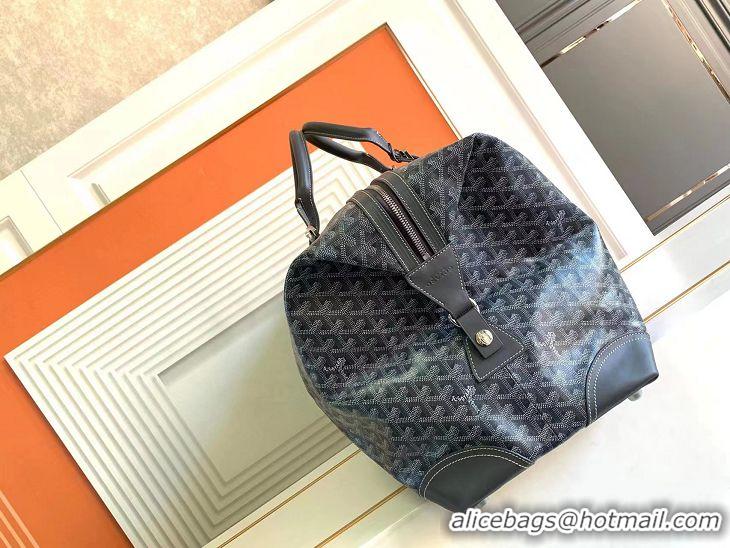 Top Quality Goyard Original Boeing 55CM Duffle Travel Bag 8000 Dark Grey