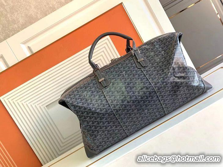 Top Quality Goyard Original Boeing 55CM Duffle Travel Bag 8000 Dark Grey