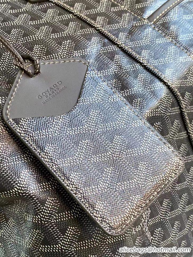 Top Quality Goyard Original Boeing 55CM Duffle Travel Bag 8000 Dark Grey