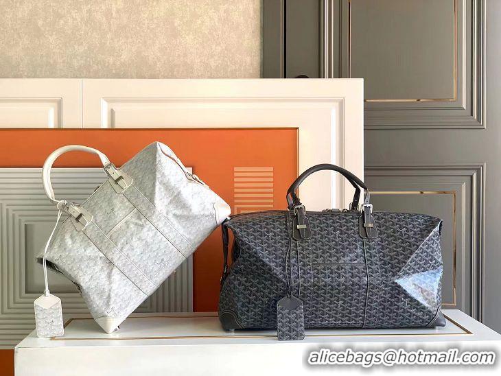 Top Quality Goyard Original Boeing 55CM Duffle Travel Bag 8000 Dark Grey