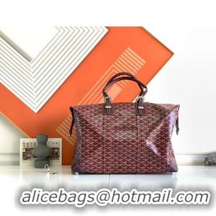 New Fashion Goyard Original Boeing 45CM Duffle Travel Bag 8001 Burgundy