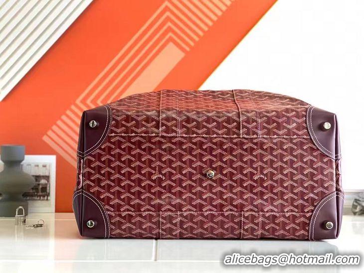 New Fashion Goyard Original Boeing 45CM Duffle Travel Bag 8001 Burgundy