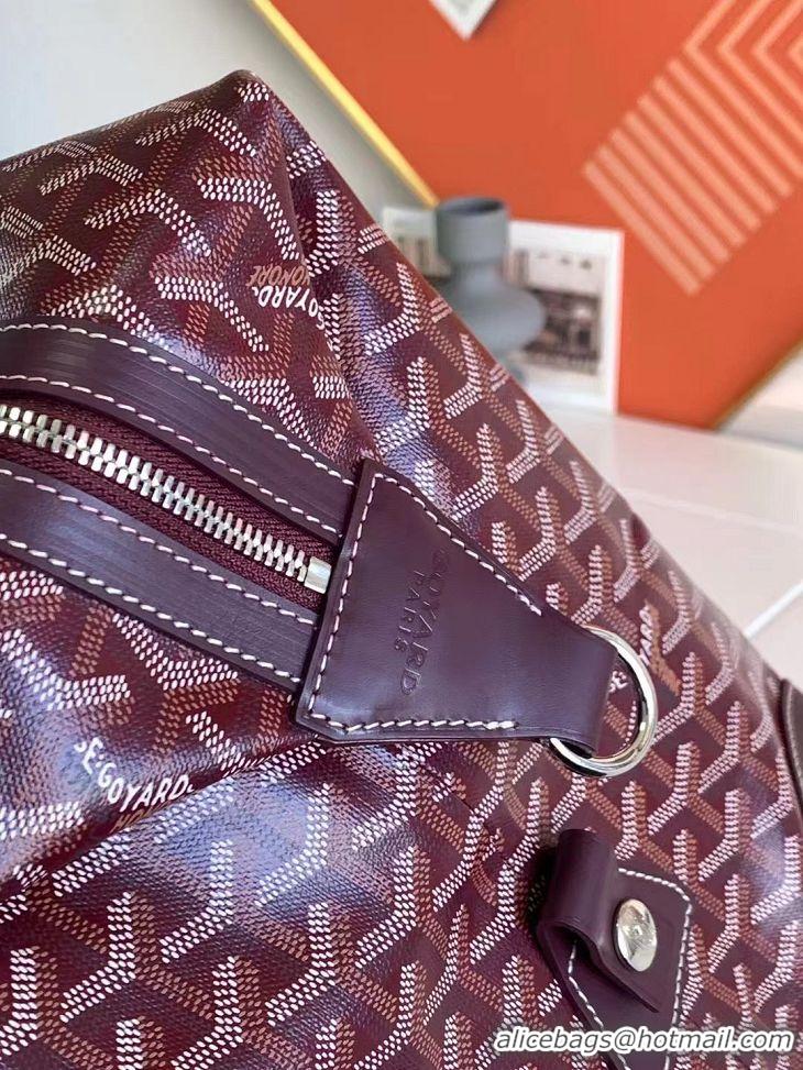 New Fashion Goyard Original Boeing 45CM Duffle Travel Bag 8001 Burgundy