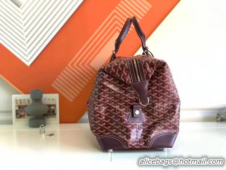 New Fashion Goyard Original Boeing 45CM Duffle Travel Bag 8001 Burgundy