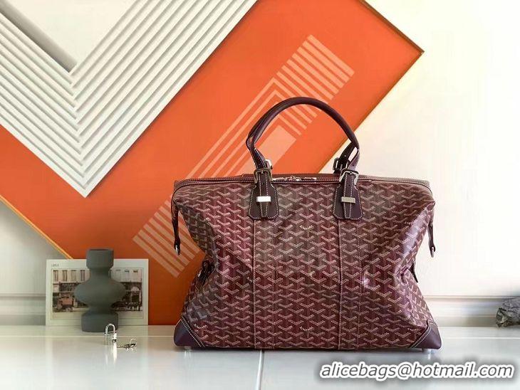 New Fashion Goyard Original Boeing 45CM Duffle Travel Bag 8001 Burgundy