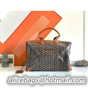 Good Product Goyard Original Boeing 45CM Duffle Travel Bag 8001 Black And Tan