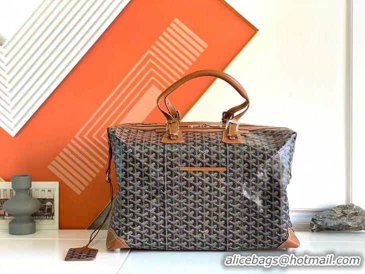 Good Product Goyard Original Boeing 45CM Duffle Travel Bag 8001 Black And Tan