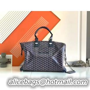 Famous Brand Goyard Original Boeing 45CM Duffle Travel Bag 8001 Navy Blue