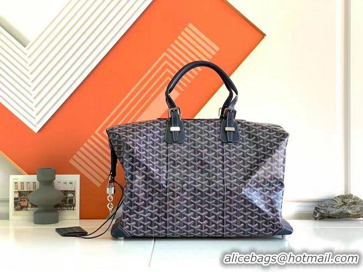 Famous Brand Goyard Original Boeing 45CM Duffle Travel Bag 8001 Navy Blue