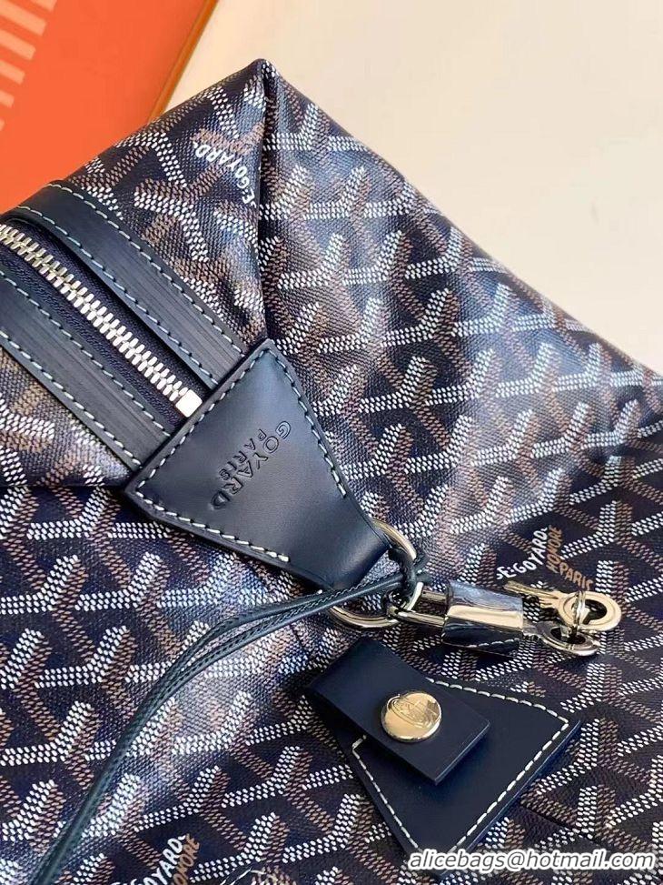 Famous Brand Goyard Original Boeing 45CM Duffle Travel Bag 8001 Navy Blue