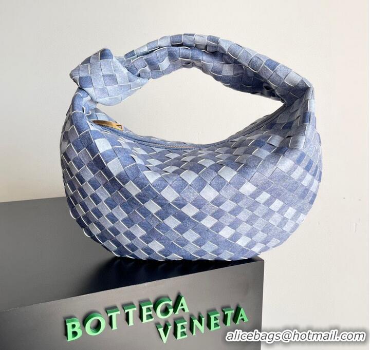 Famous Brand Bottega Veneta Jodie top handle bag 690225 Denim Blue