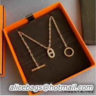 Buy Fashionable Hermes Necklace CE7880 Gold