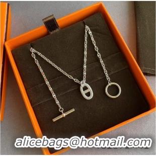 Good Product Hermes Necklace CE7880 Silver