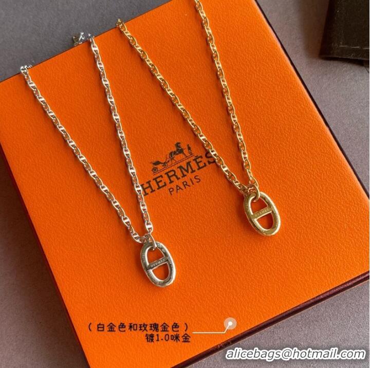 Good Product Hermes Necklace CE7880 Silver