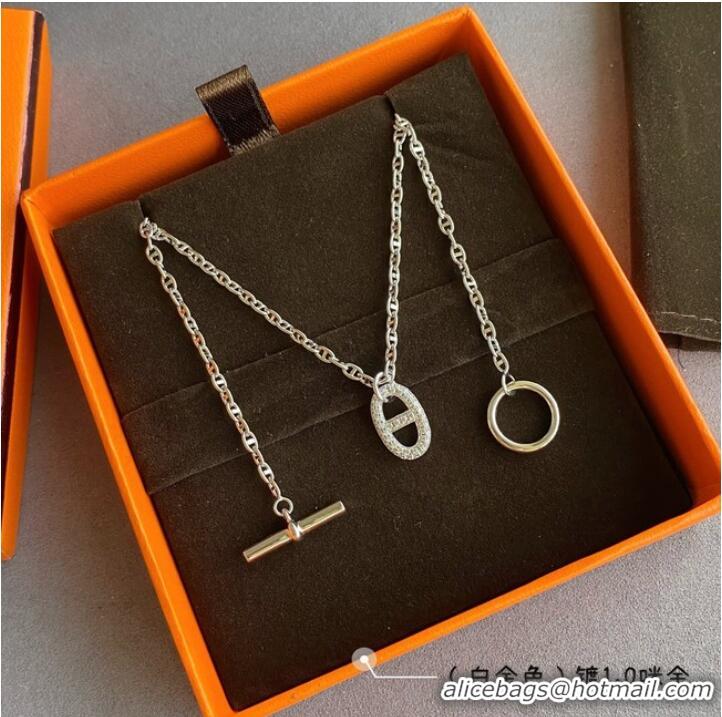 Good Product Hermes Necklace CE7880 Silver