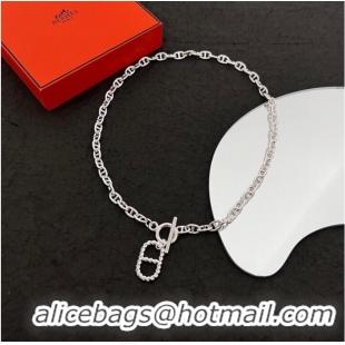 Luxury Inexpensive Hermes Necklace CE9054 Silver