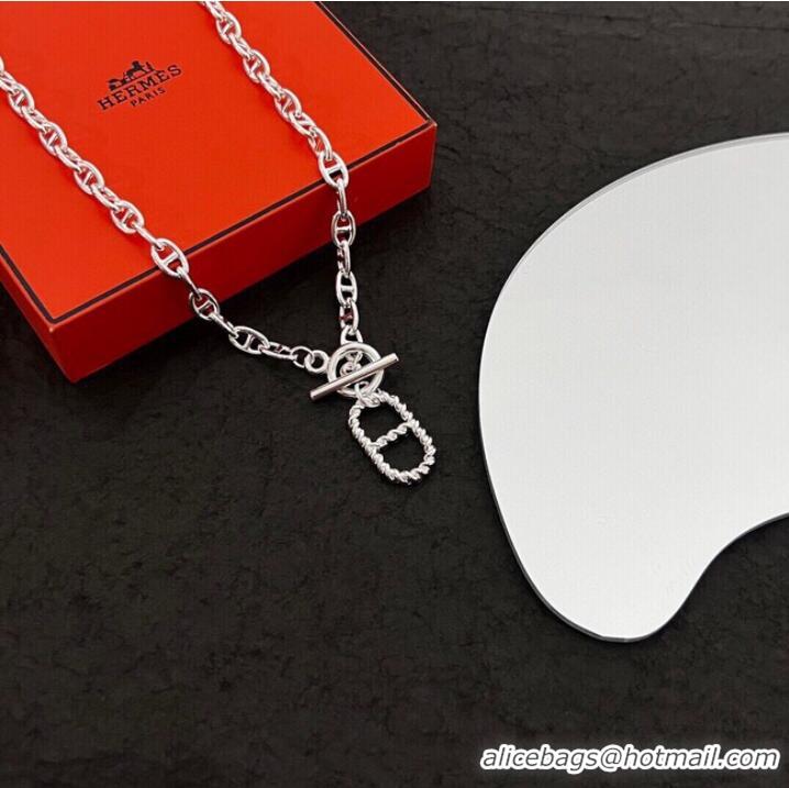 Luxury Inexpensive Hermes Necklace CE9054 Silver