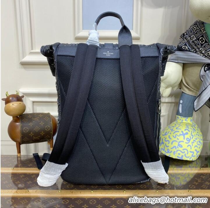 AAAAA Louis Vuitton ROLL TOP BACKPACK M21359 Charcoal