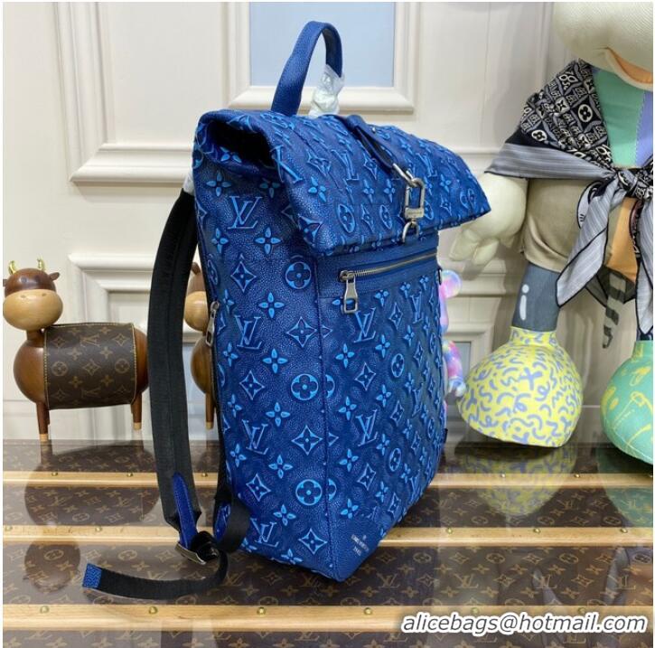 Well Crafted Louis Vuitton ROLL TOP BACKPACK M21359 BLUE