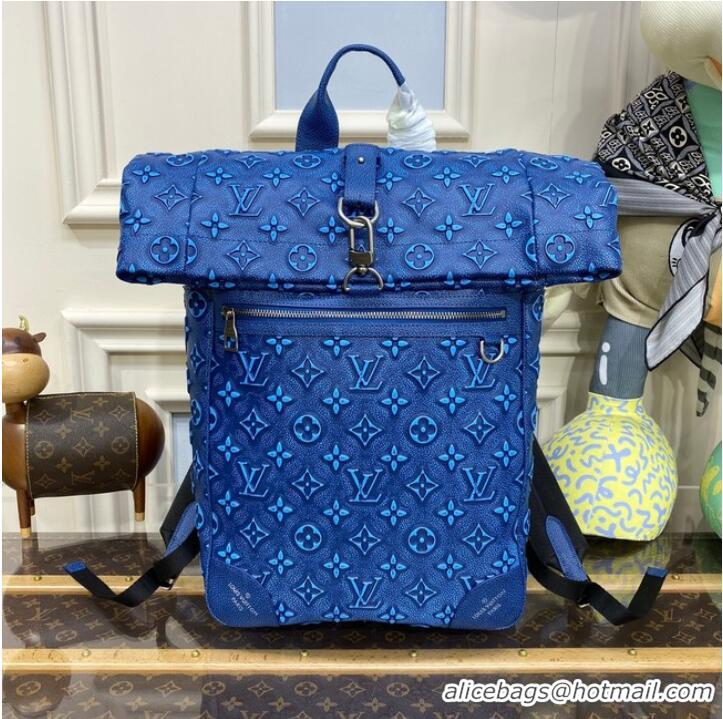 Well Crafted Louis Vuitton ROLL TOP BACKPACK M21359 BLUE