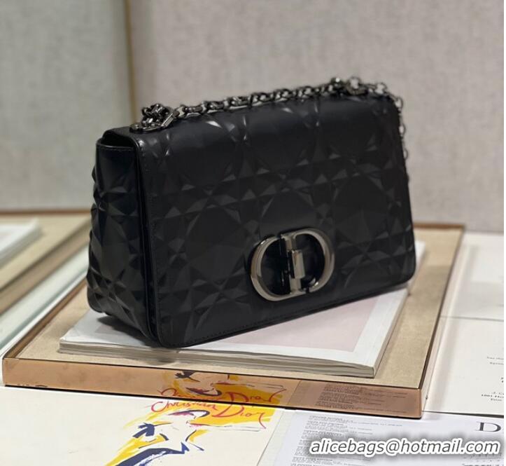 Promotional MEDIUM DIOR CARO BAG Cannage Calfskin with Diamond Motif M9242UW black&black