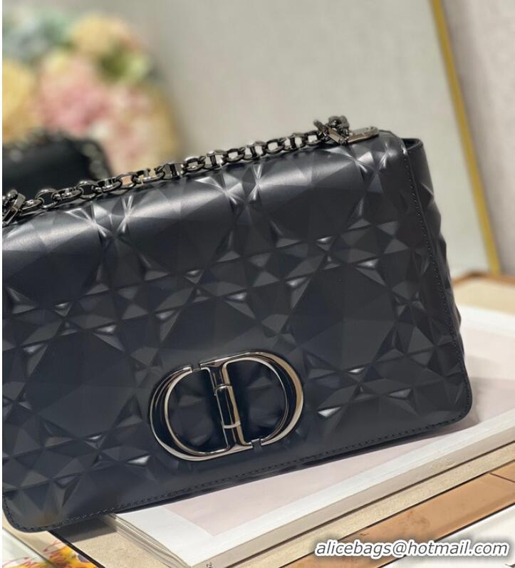 Promotional MEDIUM DIOR CARO BAG Cannage Calfskin with Diamond Motif M9242UW black&black