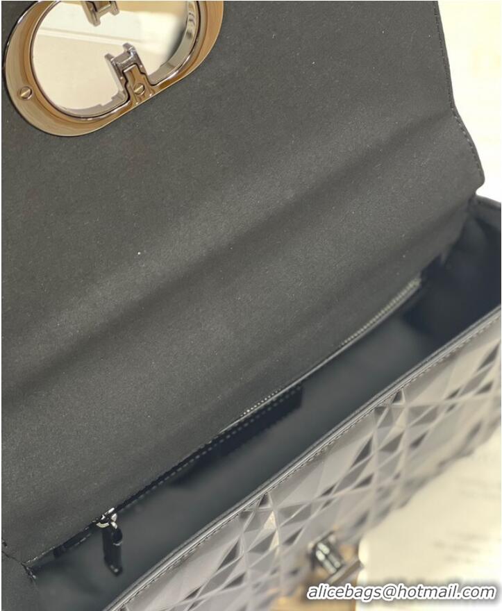 Promotional MEDIUM DIOR CARO BAG Cannage Calfskin with Diamond Motif M9242UW black&black