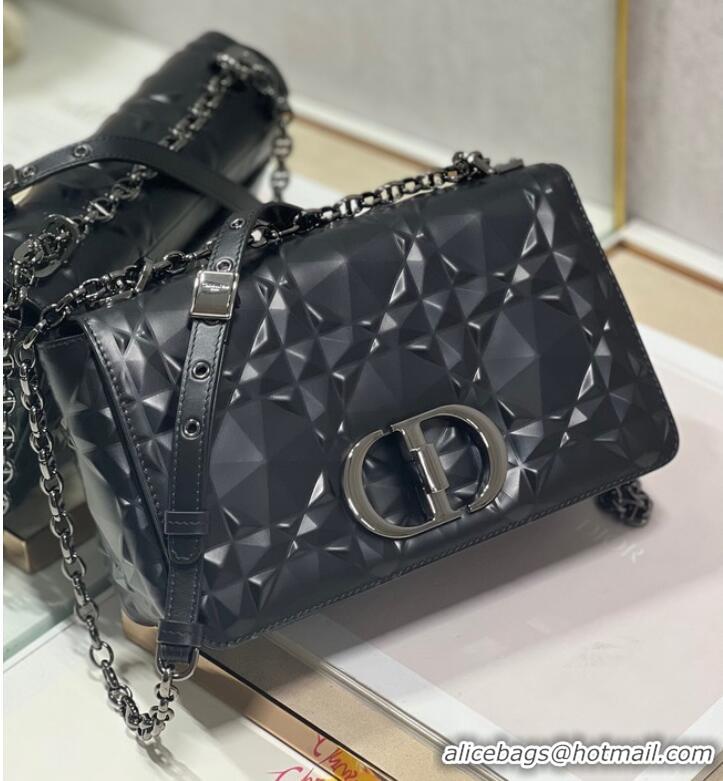 Promotional MEDIUM DIOR CARO BAG Cannage Calfskin with Diamond Motif M9242UW black&black