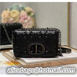 Good Taste SMALL DIOR CARO BAG Cannage Calfskin with Diamond Motif M9243UW black&black