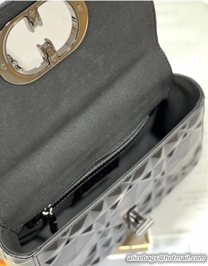 Good Taste SMALL DIOR CARO BAG Cannage Calfskin with Diamond Motif M9243UW black&black