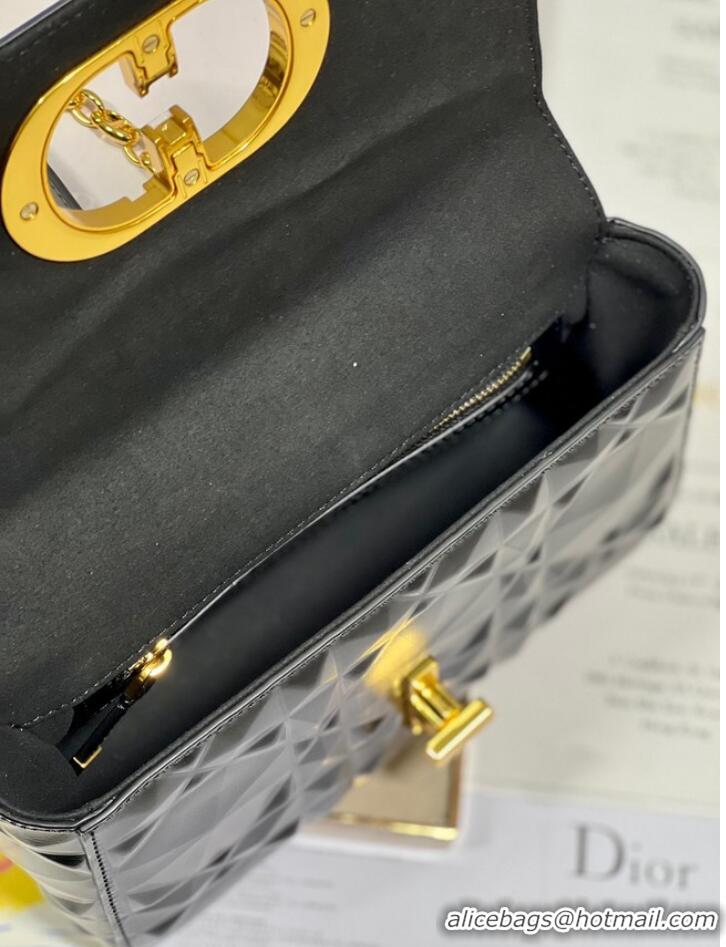 Hot Sell Cheap SMALL DIOR CARO BAG Cannage Calfskin with Diamond Motif M9243UW black&gold