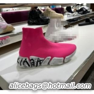 New Fashion Balenciaga High Boot Sneaker 051010 Pink 2022