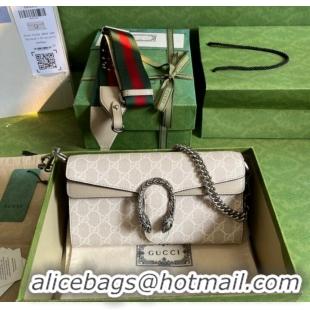 Gucci GG Supreme canvas Dionysus small shoulder bag 731782 Beige