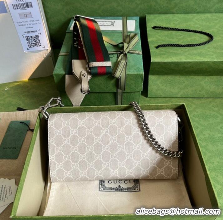 Gucci GG Supreme canvas Dionysus small shoulder bag 731782 Beige