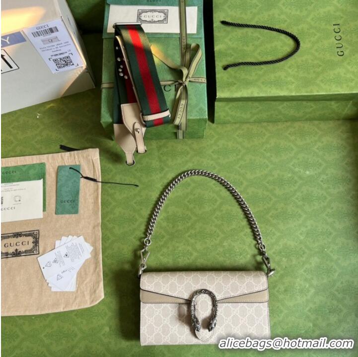 Gucci GG Supreme canvas Dionysus small shoulder bag 731782 Beige