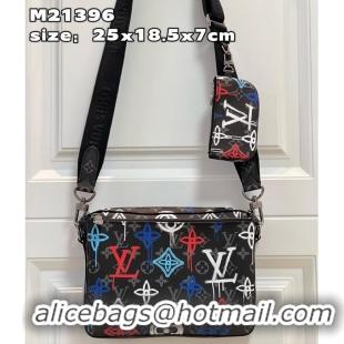 Top Quality Louis Vuitton Monogram Eclipse TRIO MESSENGER M21396