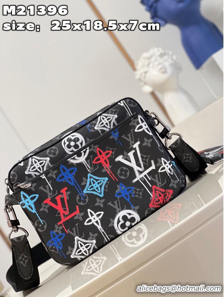 Top Quality Louis Vuitton Monogram Eclipse TRIO MESSENGER M21396